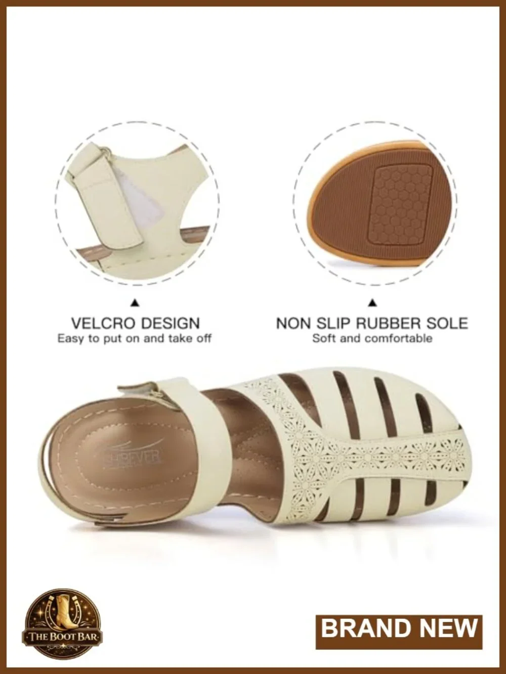 Closed Toe Wedge Sandals for Women Dressy Summer Comfortable